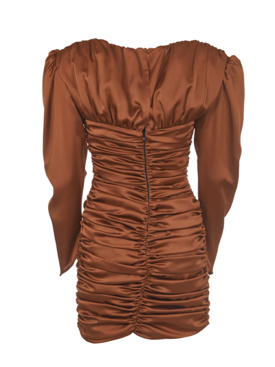 Shop Nineminutes Brown Mini Dress