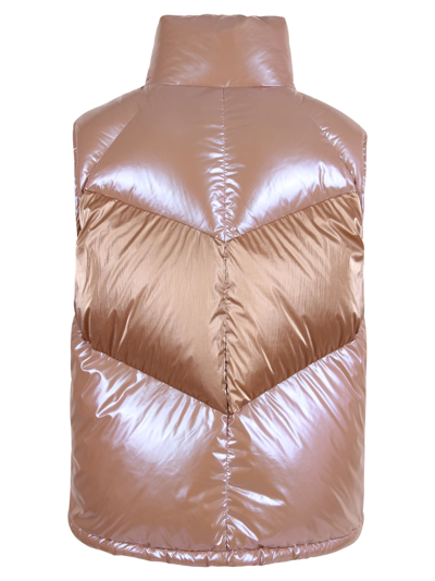 Shop Moncler Faucille Padded Vest In Pink