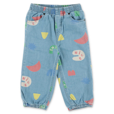 Stella Mccartney Kids' Pantaloni Blu In Denim Di Cotone | ModeSens