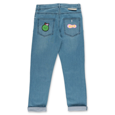 Shop Stella Mccartney Jeans Blu In Denim Di Cotone Stretch Ragazza