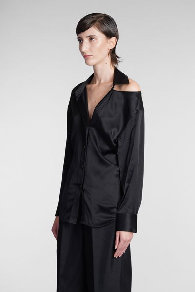 Shop Alexander Wang Shirt In Black Silk