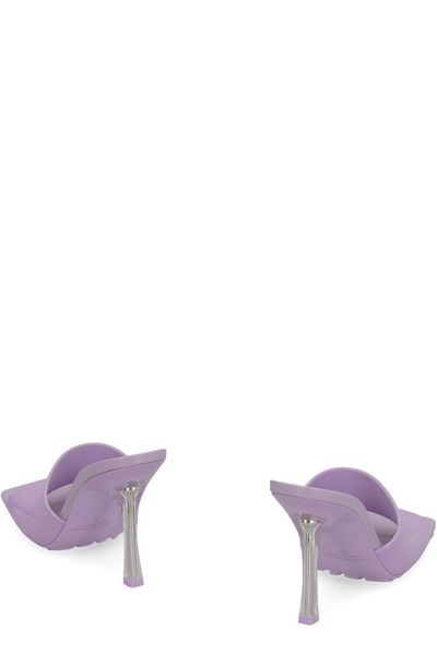 Shop Bottega Veneta Transparent-strap Heel Sandals