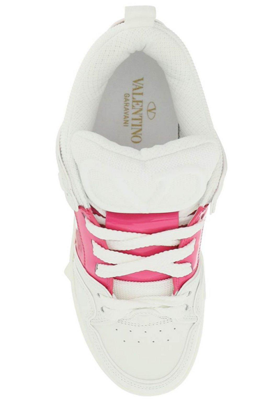 Shop Valentino Open Skate Lace-up Sneakers