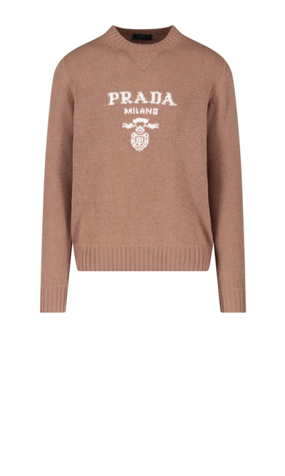 Shop Prada Logo Sweater