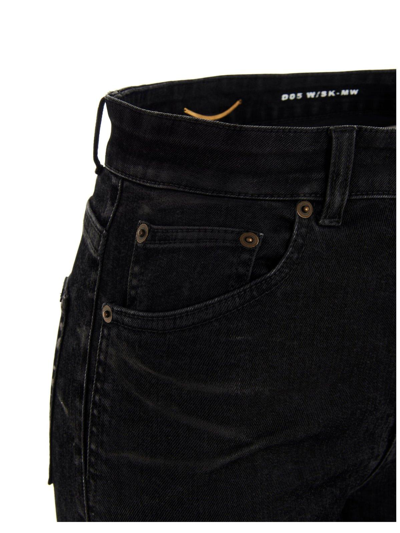 Shop Saint Laurent Skinny Jeans In Black Light