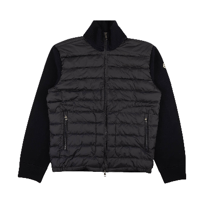 Pre-owned Moncler Tricot Down Filled Jacket 'blue'