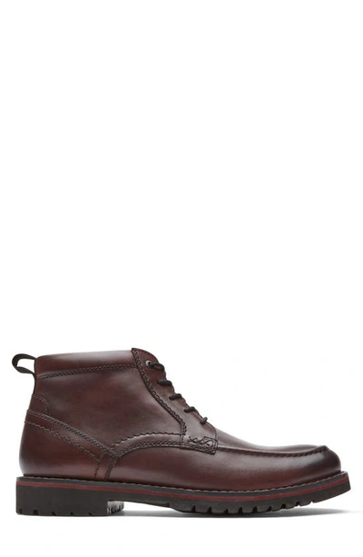 Shop Rockport Mitchell Moc Boot In Burgundy
