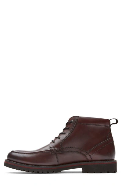 Shop Rockport Mitchell Moc Boot In Burgundy