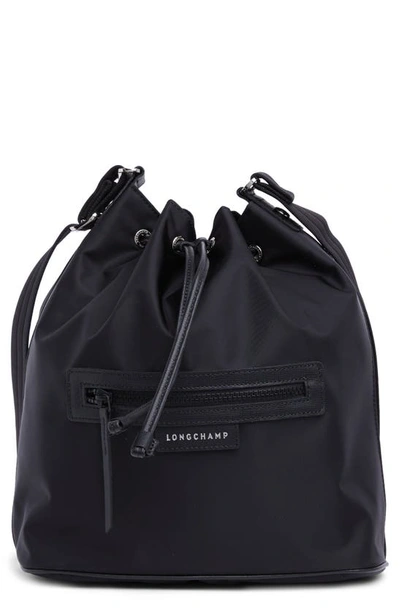Longchamp Blackcurrent Le Pliage Neo Bucket Bag –