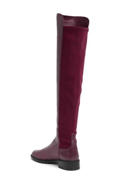 Stuart Weitzman City Over-the-knee Boot In Cranberry