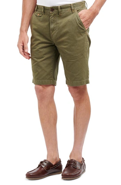 Shop Barbour Neuston Regular Fit Chino Shorts In Ivy Green
