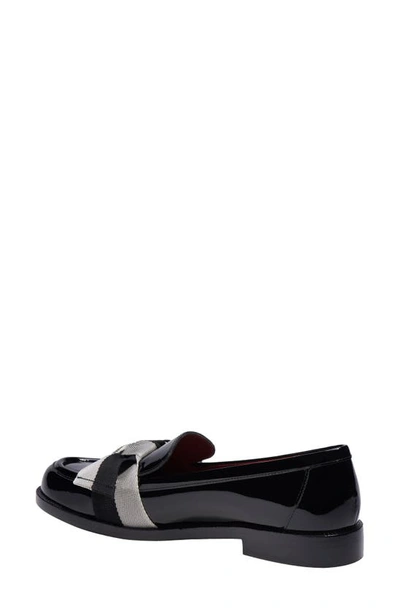 Kate Spade 24mm Bow-detail Leather Loafers In Black Multi.