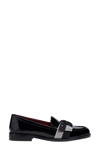 Kate Spade 24mm Bow-detail Leather Loafers In Black Multi.