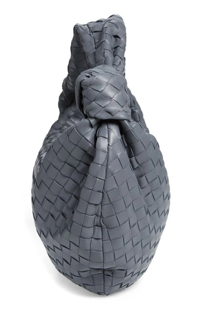 Bottega Veneta Small Jodie Leather Hobo Bag In Thunder-gold