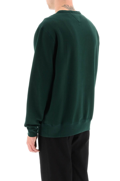 Shop Polo Ralph Lauren Logo Embroidery Sweatshirt In Green