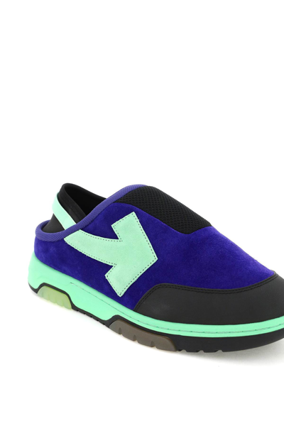 Shop Off-white 'out Of Office' Slip-on Sneakers In Blue,green