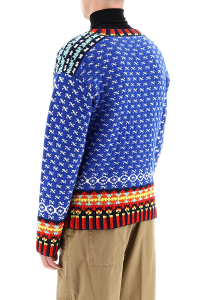 Dsquared2 Mount Logan Pullover In Blue