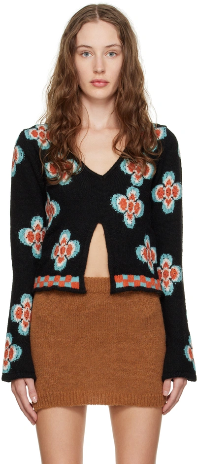 Shop Tach Black Alhena Sweater In Black/brown