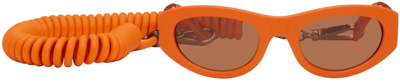 Shop Dolce & Gabbana Orange Reborn To Live Sunglasses In 33386q