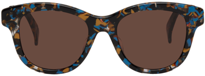 Shop Kenzo Tortoiseshell Cat-eye Sunglasses In Havana/other / Brown
