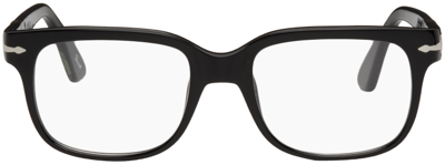 Shop Persol Black Square Glasses In Black 95