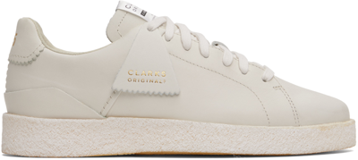 Shop Clarks Originals White Tormatch Sneakers In White Leather