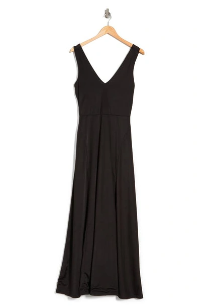 Love By Design Geneva V-neck Sleeveless Maxi Dress In Black