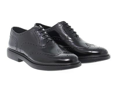 Shop Docksteps Men's Black Leather Lace-up Shoes