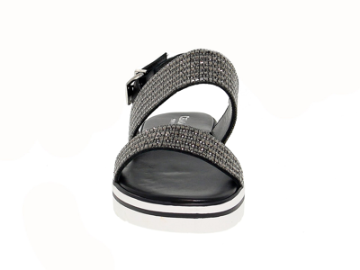 Shop Pasquini Calzature Women's Black Leather Sandals