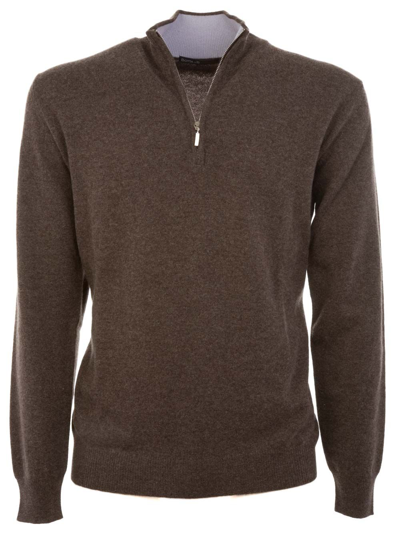 Shop Ones Men's Brown Cashmere Sweatshirt