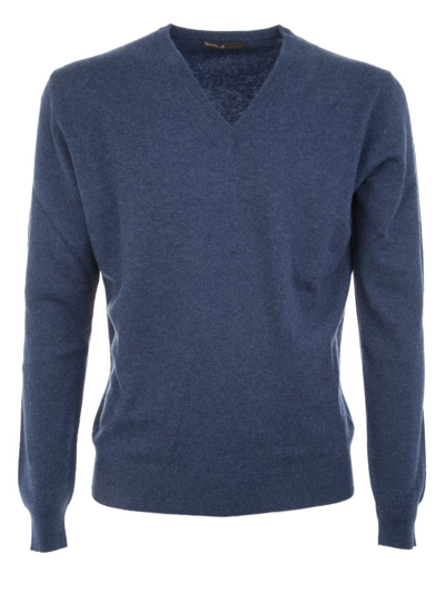 Shop Ones Men's Blue Cashmere Sweater