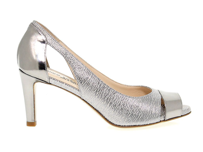 Shop Guido Sgariglia Women's Silver Leather Heels