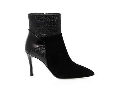 Shop Guido Sgariglia Women's Black Suede Ankle Boots