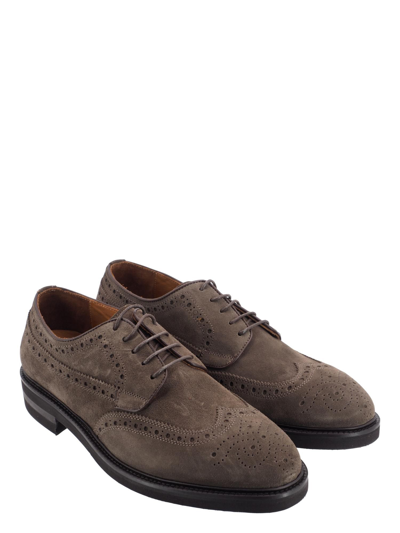Botti 1913 Men's Grey Suede Lace-up Shoes | ModeSens