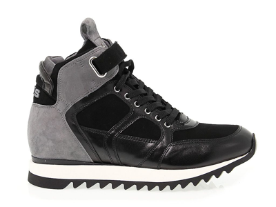 Shop 4us Cesare Paciotti Women's Grey Suede Hi Top Sneakers