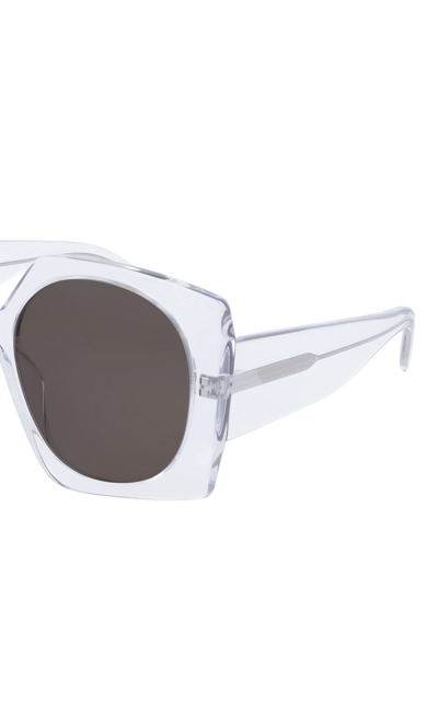 Shop Courrèges Courreges Women's White Metal Sunglasses
