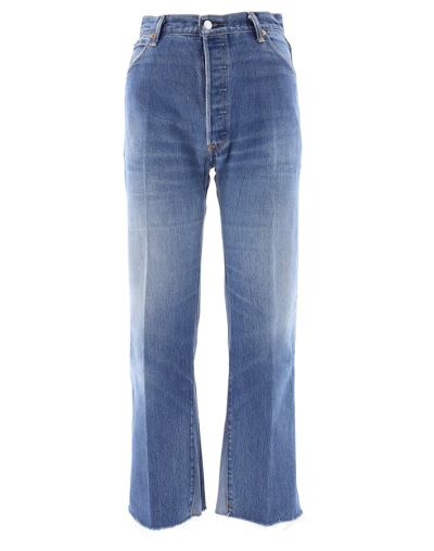 Shop Re/done Women's Blue Cotton Jeans