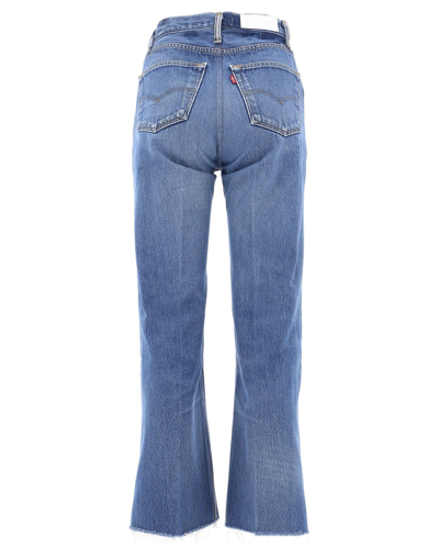 Shop Re/done Women's Blue Cotton Jeans