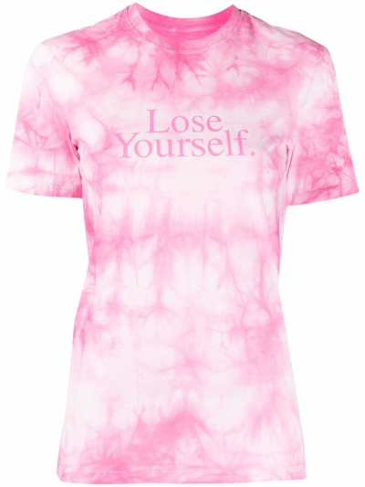 Shop Rabanne Paco  Women's Pink Cotton T-shirt