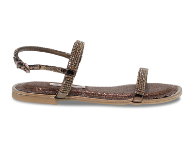Shop Alberto Venturini Women's Bronze Other Materials Sandals