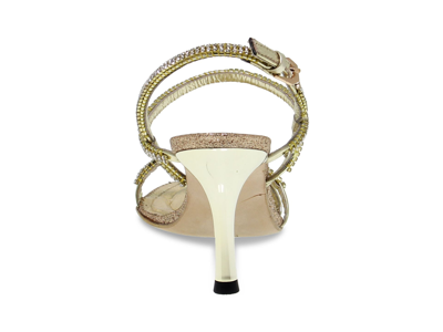 Shop Alberto Venturini Women's Gold Other Materials Sandals