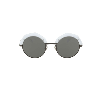 Shop Alain Mikli Women's White Metal Sunglasses