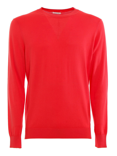 Shop Malo Men's Red Cotton Sweater