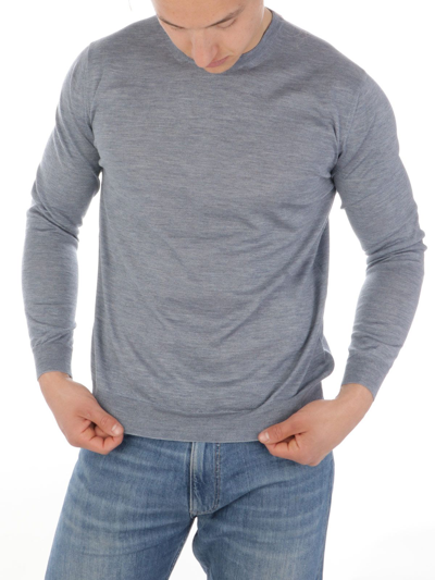 Shop Malo Men's Grey Cashmere Sweater