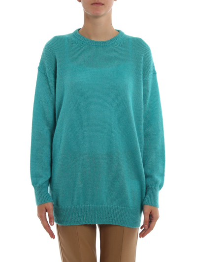 Shop Max Mara Women's Green Wool Sweater