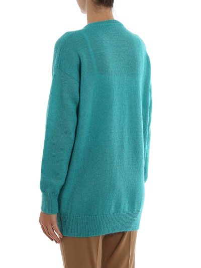 Shop Max Mara Women's Green Wool Sweater