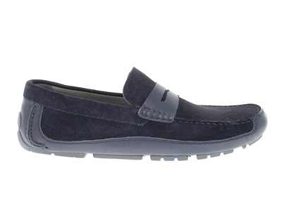Shop Geox Men's Blue Other Materials Loafers
