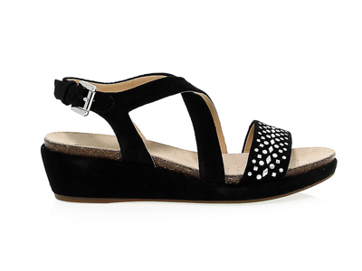 Geox Womens Black Other Materials Sandals | ModeSens