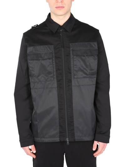 Shop Ma.strum Men's Black Cotton Outerwear Jacket