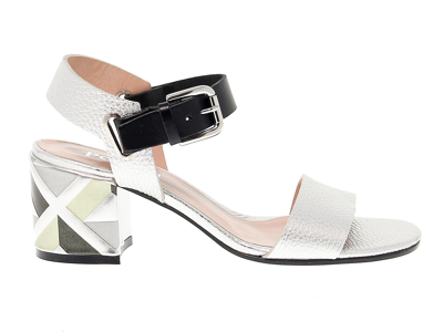 Shop Pollini Women's Silver Other Materials Sandals